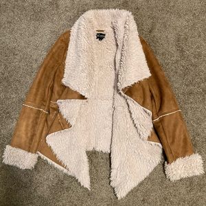 Faux suede jacket